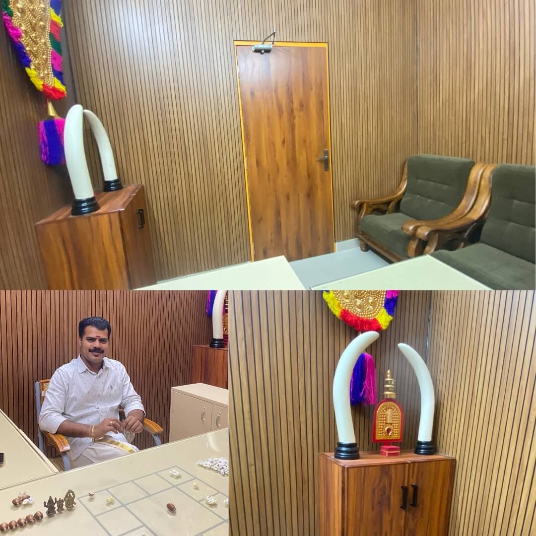 K.P. Sreevasthav astrology office space
